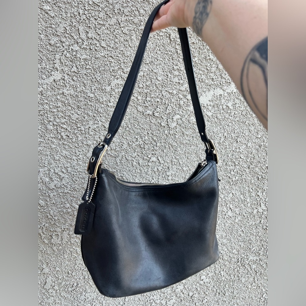 Y2K Vintage Legacy Coach Black Leather Bag with Original hang tag